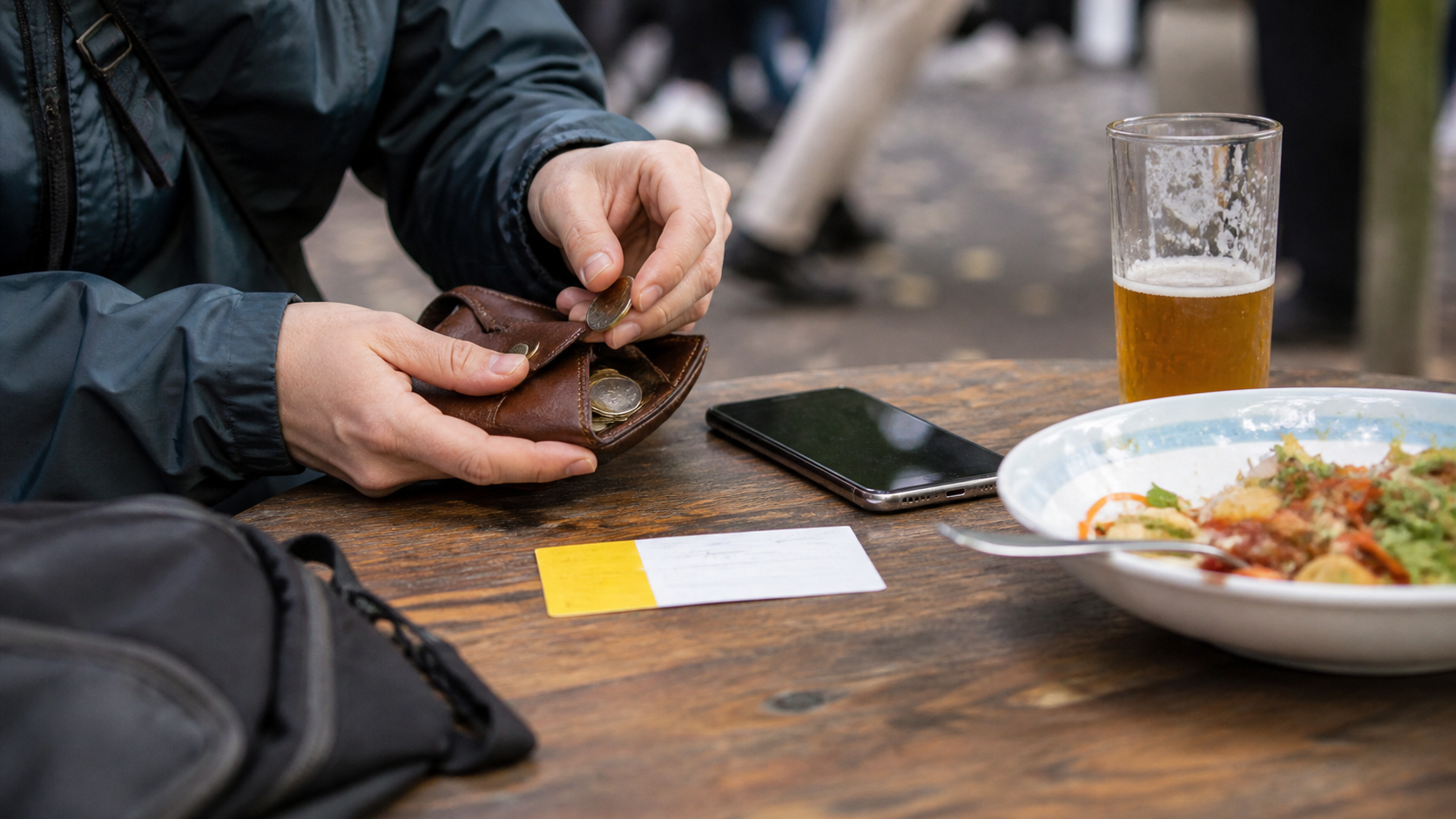 Een sfeervol evenementbeeld dat past bij een festivalbudget maken dat ook ruimte laat voor eten en vervoer