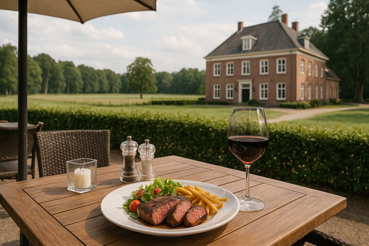 Foto bij Eten bij Heeren van Oranje: een culinaire stop bij het Mastbos